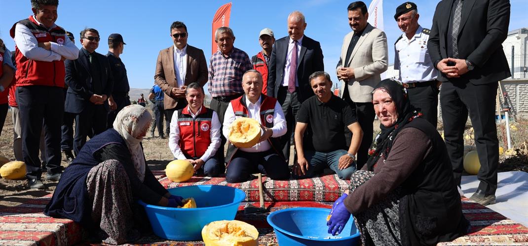 “ÇEREZLİK KABAK HASADI YAPILDI"